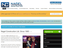 Tablet Screenshot of nagelcontractors.com
